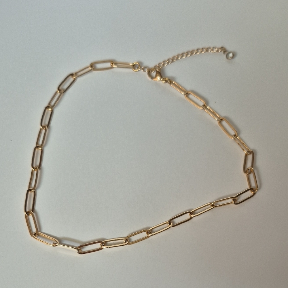 Gold Chain Link Necklace